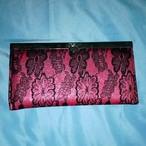 Black and pink wallet